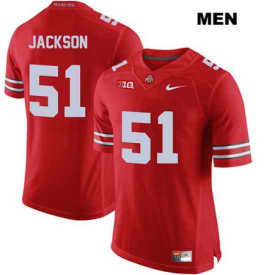 Antwuan Jackson Ohio State Buckeyes Authentic Mens  51 Stitched Nike Red College Football Jersey Jersey